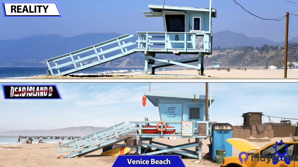 Venice Beach in Dead Island 2.