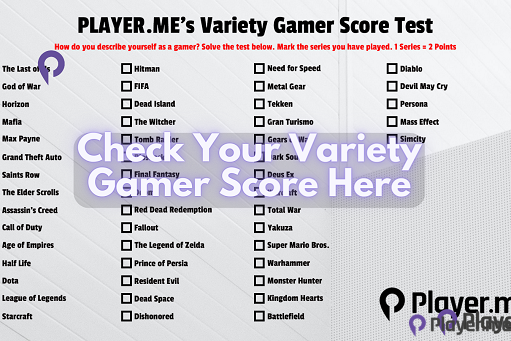 Check Your Variety Gamer Score Here Player me