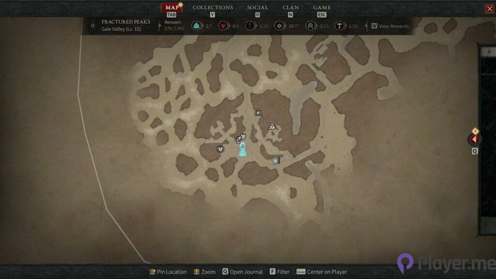 Diablo 4 Map - Blacksmith