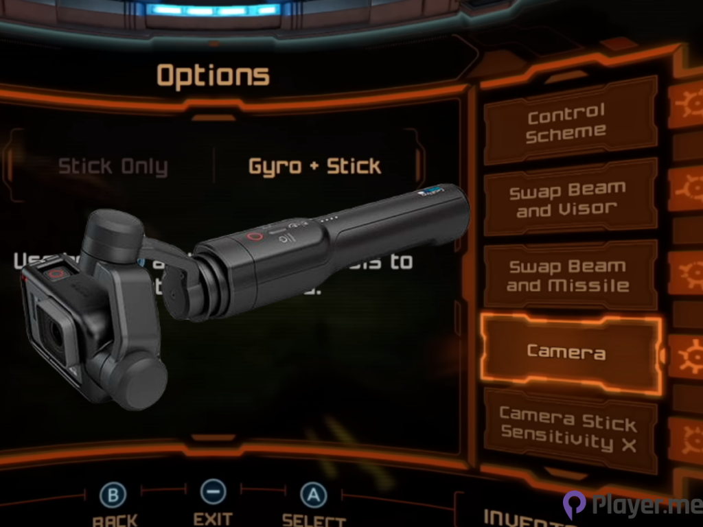 Gaming with a Camera Stick and Gyro