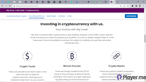 bitcoin and crypto with ally bank