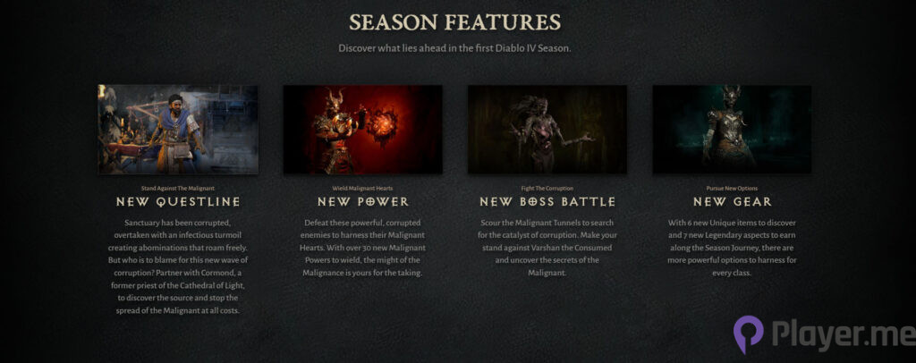 Diablo 4 Battle Pass Features