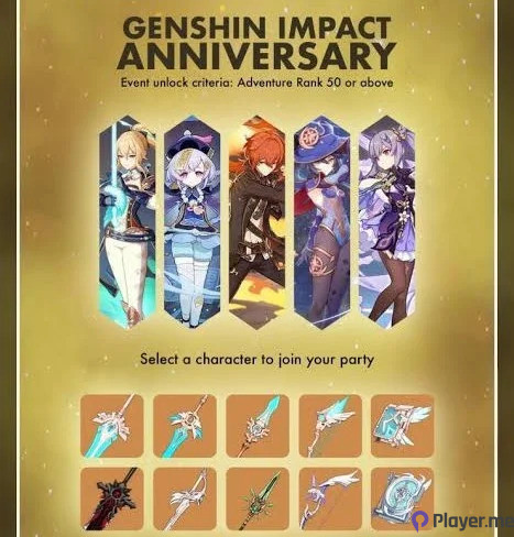 Genshin Impact Leaks About the 2023 Third Anniversary Date and Prizes for Loyal Players