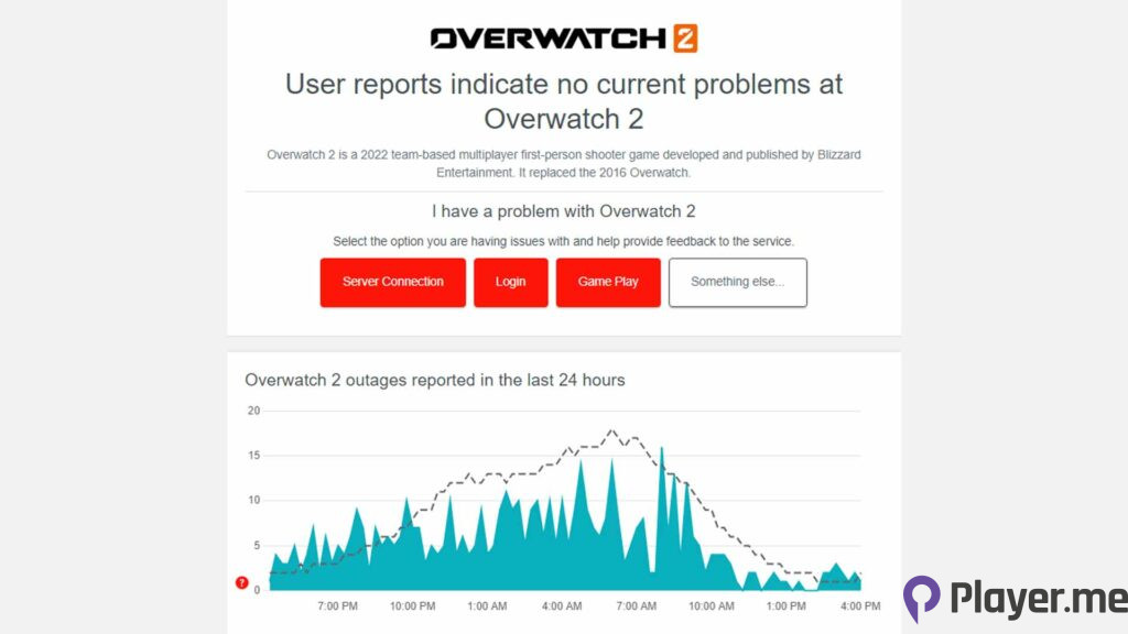 Overwatch 2 Game Server Connection Failed Error - Server Status