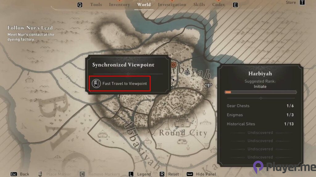 Fast travel in Assassin's Creed Mirage