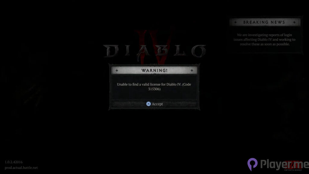 Error codes in Diablo 4