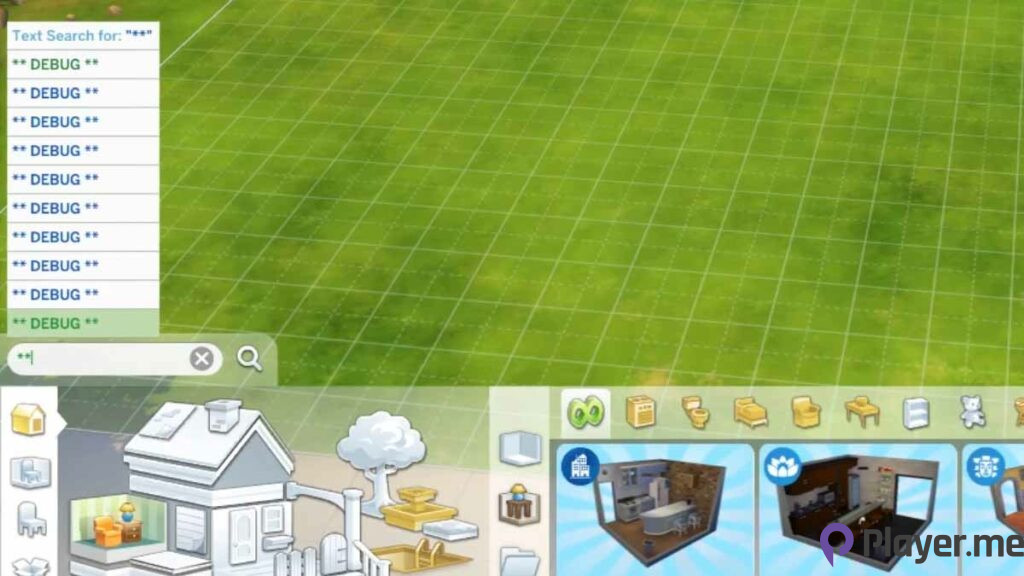 The Sims 4 debug cheat