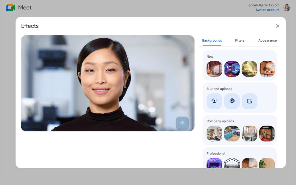 Latest Google Meet Enhancements: More Personalisation with New Filters and Better Lighting