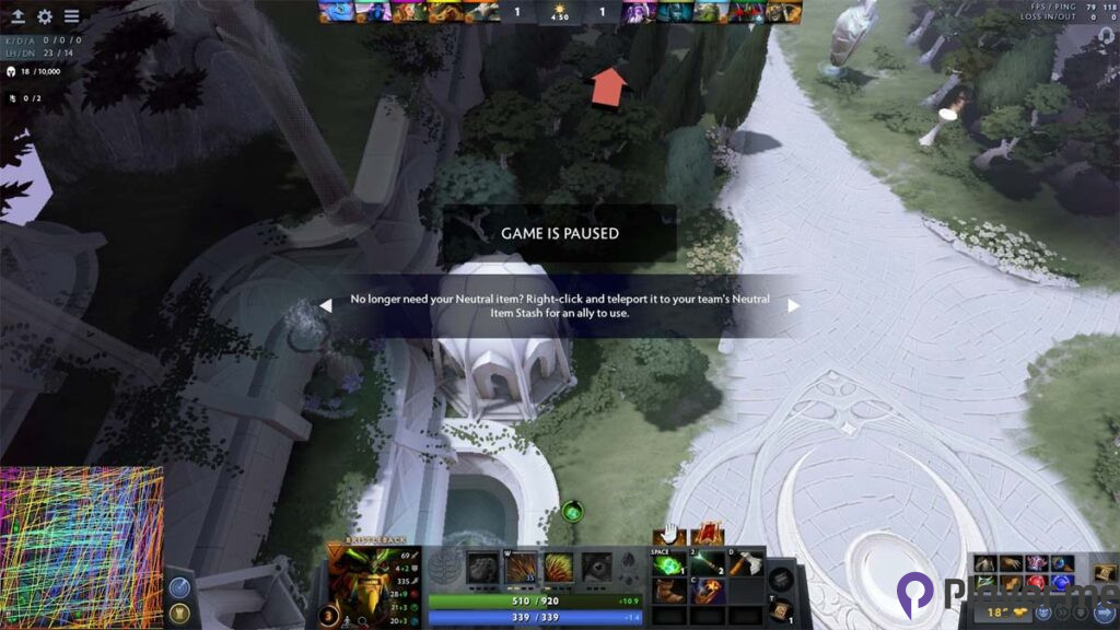 Pause in Dota 2